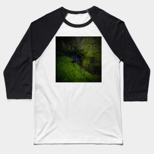 Kauai volcano and waterfall Baseball T-Shirt